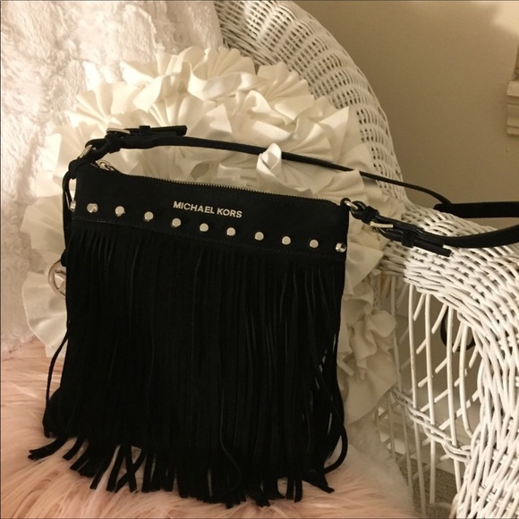 Michael Kors Handbags - Michael Kors Suede Fringe Bag